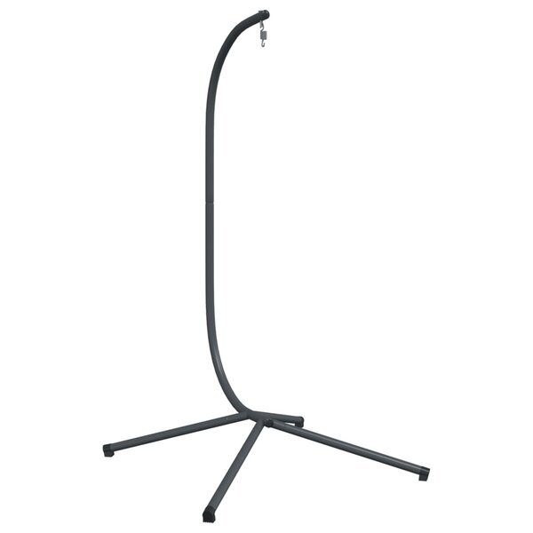vidaXL Support de chaise suspendue en forme d'œuf anthracite acier