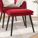 vidaXL Repose-pied Rouge bordeaux 45x29 5x35 cm Velours