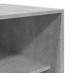 vidaXL Garde-robe gris béton 80x50x200 cm bois d'ingénierie