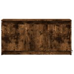 vidaXL Meuble TV avec LED chêne fumé 100x34x50 cm bois d'ingénierie