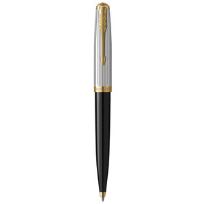 Stylo bille haut de gamme Parker 51 Premium  Noir  Recharge d'encre noire pointe moyenne  coffret cadeau