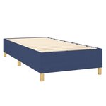 vidaXL Cadre de lit Bleu 90x190 cm Tissu