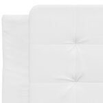vidaXL Lit avec matelas blanc 90x190 cm similicuir