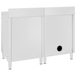 vidaXL Évier de cuisine commercial Acier inoxydable 120x60x96 cm