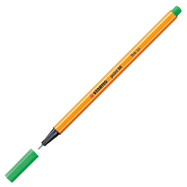 Stylo-Feutre POINT 88 Pointe Fine 0,4 mm vert émeraude clair STABILO
