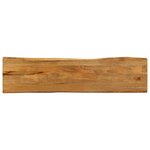 vidaXL Dessus de table 180x40x3 8 cm bord vivant bois massif manguier