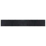 vidaXL Tapis rectangulaire noir 60x400 cm bambou