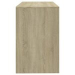 vidaXL Bureau Chêne sonoma 101x50x76 5 cm Bois d'ingénierie