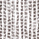 vidaXL Rideau anti-mouches taupe et blanc 90x200 cm chenille