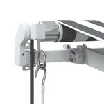 vidaXL Auvent rétractable automatique anthracite et blanc 450x350 cm