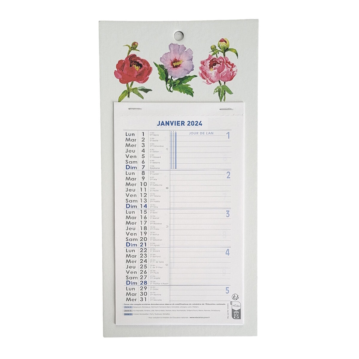 Calendrier Maisons fleuries - 30 x 30 cm - CALENDRIERS 2024 - COMPTOIR DU  CHATEAU