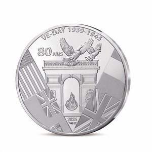 80 ans du V-E DAY Monnaie de 10€ Argent