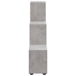 vidaXL Bibliothèque escalier Gris béton 107 cm Bois d'ingénierie