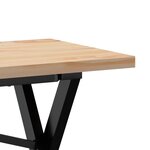vidaXL Table basse cadre en X 160x40x45 5 cm bois de pin massif fonte