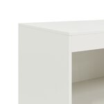 vidaXL Buffet blanc 67x39x107 cm acier
