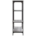 vidaXL Bibliothèque sonoma gris 81x36x115cm bois d'ingénierie et acier