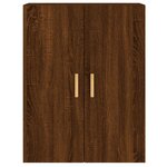 vidaXL Armoires murales 2 Pièces chêne marron bois d'ingénierie