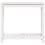 vidaXL Table de rempotage avec étagère blanc 82 5x35x75 cm massif pin