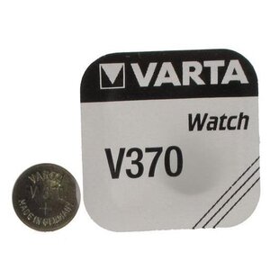 pile oxyde argent pour montres V370 (SR69) SR920SW 1,55 volt VARTA