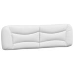 vidaXL Lit avec matelas blanc et noir 180x200 cm similicuir