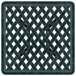 vidaXL Table de jardin vert 53x53x53 cm aluminium coulé