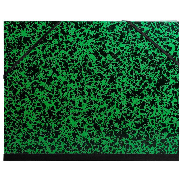 Carton À Dessin Annonay Avec Élastiques 28x38 Cm - Pour Format B4 - Vert - X 10 - Exacompta