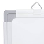 vidaXL Tableau blanc magnétique pliable 100x100x1 7 cm aluminium