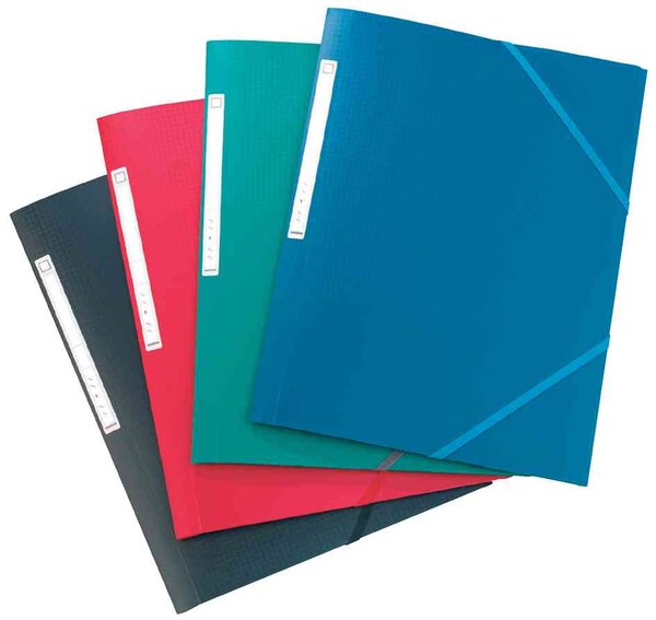 Lot de 10 Chemises à élastiques Memphis 24x32 PP Assorties ELBA