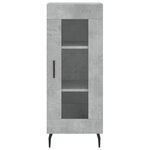 vidaXL Buffet haut Gris béton 34 5x34x180 cm Bois d'ingénierie