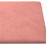 vidaXL Panneaux muraux 12 Pièces Rose 30x30 cm Velours 1 08 m²