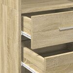 vidaXL Buffet haut chêne sonoma 40x42 5x185 cm bois d'ingénierie