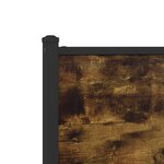 vidaXL Tête de lit chêne fumé 180 cm bois d'ingénierie et acier