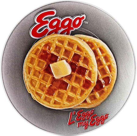 Pièce de monnaie en Argent 5000 Francs g 31.1 (1 oz) Millésime 2024 EGGO WAFFLE PLATE