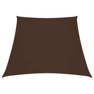 vidaXL Voile de parasol Tissu Oxford trapèze 3/4x3 m Marron