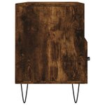 vidaXL Meuble TV chêne fumé 102x36x50 cm bois d'ingénierie