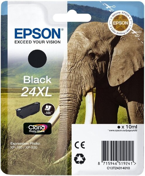 Cartouche d'encre epson elephant t2431 xl (noir)