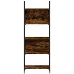vidaXL Bibliothèque à 5 niveaux chêne fumé 60 5x24x166 5 cm