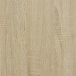vidaXL Bureau chêne sonoma bois d'ingénierie et acier enduit de poudre