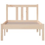 vidaXL Cadre de lit sans matelas bois massif 75x190 cm