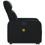 vidaXL Fauteuil inclinable de massage Noir Similicuir