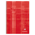 Cahier spirales clairefontaine metric - a4 21 x 29 7 cm - grands carreaux - 180 pages