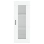 vidaXL Buffet haut Blanc 34 5x34x180 cm Bois d'ingénierie