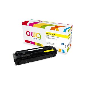 Toner d'encre remanufacturé, compatible pour HP 203A, CF542A - Jaune