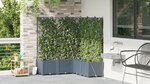 Jardinières vidaXL avec système d'irrigation 5 pièces Gris clair