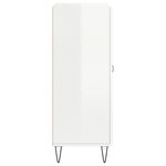 vidaXL Buffet Blanc brillant 69 5x34x90 cm Bois d'ingénierie