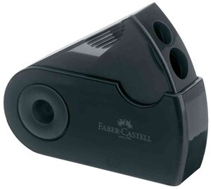 Taille-crayon double avec étui de protection FABER-CASTELL