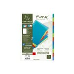 Intercalaires Polypropylène Recyclé Forever® 12 Positions - A4 - Couleurs Assorties - X 15 - Exacompta