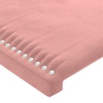 vidaXL Têtes de lit 2 Pièces Rose 90x5x78/88 cm Velours