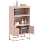 vidaXL Buffet haut jaune moutarde 68 5x38 5x107 cm acier