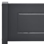 vidaXL Cadre de lit Bois de pin massif Gris 200x200 cm